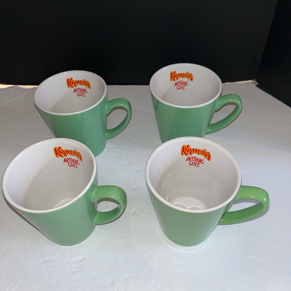Kahlua Anything Goes Coffee Cups Green